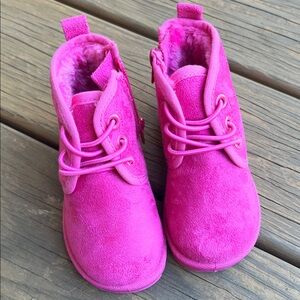 Fabkids Fuchsia Cozy Kids Boots
